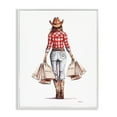 thumbnail image 1 of Stupell Industries Glam Country Cowgirl Shopping White Framed Giclee Art, 24 x 30, by Amanda Greenwood, 1 of 8