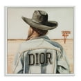 thumbnail image 1 of Stupell Industries Glam Cowgirl in Desert People Painting White Framed Art Print Wall Art, 17 x 17, 1 of 2