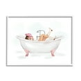 thumbnail image 1 of Stupell Industries Glam Cowgirl in Tub Typography Painting White Framed Art Print Wall Art, 30 x 24, 1 of 9