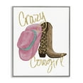 thumbnail image 1 of Stupell Industries Glam Crazy Cowgirl Typography Painting Gray Framed Art Print Wall Art, 24 x 30, 1 of 10