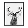 thumbnail image 1 of Stupell Industries Glam Deer with Disco Balls Black Floating Frame Canvas Art, 17 x 21, by Victoria Barnes, 1 of 8