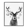 thumbnail image 1 of Stupell Industries Glam Deer with Disco Balls Black Framed Giclee Art, 11 x 14, by Victoria Barnes, 1 of 8