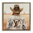 thumbnail image 1 of Stupell Industries Glam Desert Cowgirl Fashion Brand Brown Floating Frame Canvas Art, 18 x 18, by Amanda Greenwood, 1 of 8