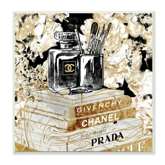 Stupell Industries Glam Designer Accessories Women's Fashion Book Detail Graphic Art Unframed Art Print Wall Art, 12x12, by Ziwei Li