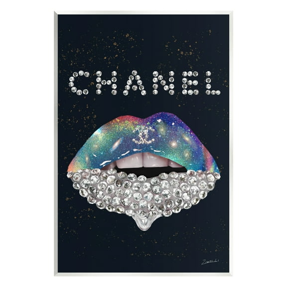 Stupell Industries Glam Diamond Lipstick Beauty & Fashion Painting Unframed Art Print Wall Art, 10 x 15