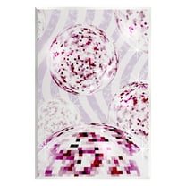 Stupell Industries Glam Disco on Stripes Abstract Painting Unframed Art Print Wall Art, 10 x 15