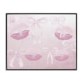 thumbnail image 1 of Stupell Industries Glam Dreamy Bows & Lips Black Framed Giclee Art, 30 x 24, by Kim Allen, 1 of 8