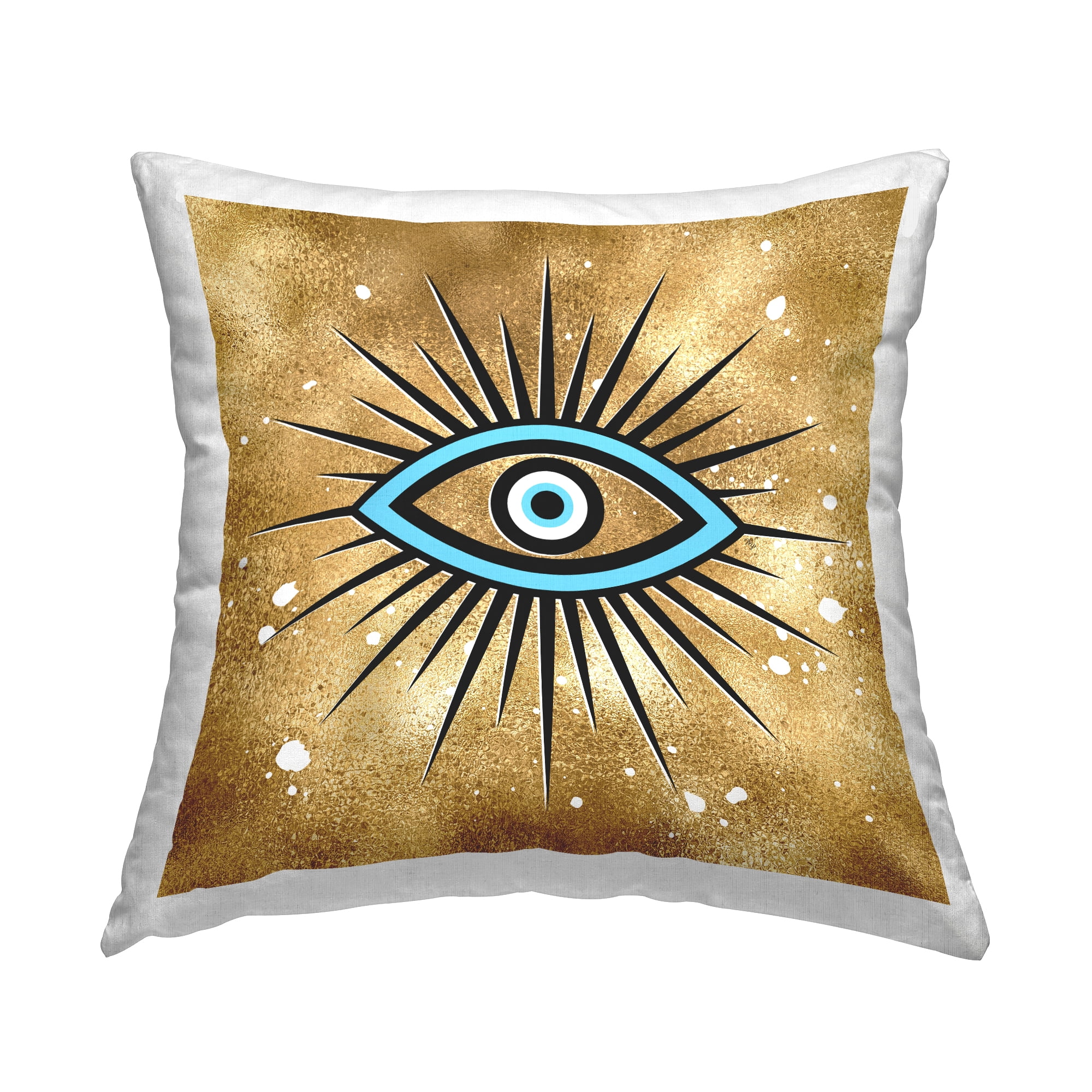 Stupell Industries Glam Evil Eye Pattern Decorative Printed Throw Pillow, 18 x 18