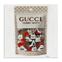 Stupell Industries Glam Fashion Candies Fashion Painting Wrapped Canvas Art Print Wall Art, 17 x 17