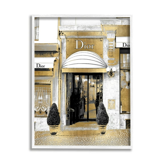 Stupell Industries Glam Fashion Designer Clothing Storefront Urban City Framed Wall Art, 11 x 14, Design by Madeline Blake