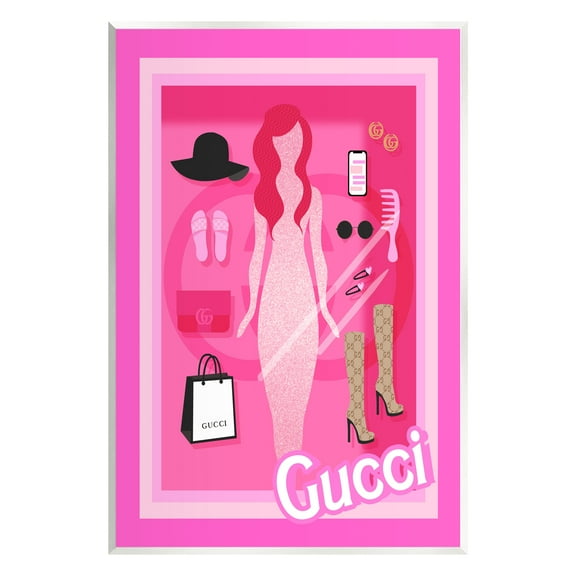 Stupell Industries Glam Fashion Doll Beauty & Fashion Painting Unframed Art Print Wall Art, 10 x 15