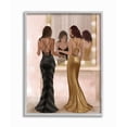 thumbnail image 1 of Stupell Industries Glam Fashion Model Elegant Dress Mirror Vanity Women Framed Wall Art Design by Ziwei Li, 11" x 14", Gray Framed, 1 of 5