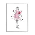 thumbnail image 1 of Stupell Industries Glam Fashion Party Girl Graphic Art White Framed Art Print Wall Art, Design by Alison Petrie, 1 of 7