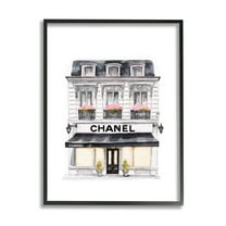 Stupell Industries Glam Fashion Storefront Beauty & Fashion Painting Black Framed Art Print Wall Art, 11 x 14