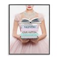 thumbnail image 1 of Stupell Industries Glam Fashionista Girl & Books Black Framed Giclee Art, 11 x 14, by Amanda Greenwood, 1 of 8