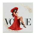 thumbnail image 1 of Stupell Industries Glam Fashionista Red Dress Elegant Designer Brand Wall Plaque by Ziwei Li, 1 of 5