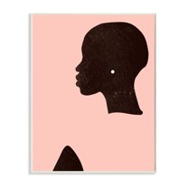 Stupell Industries Glam Female Side Portrait Pearl Earing Wall Plaque Design by Jennifer Paxton Parker