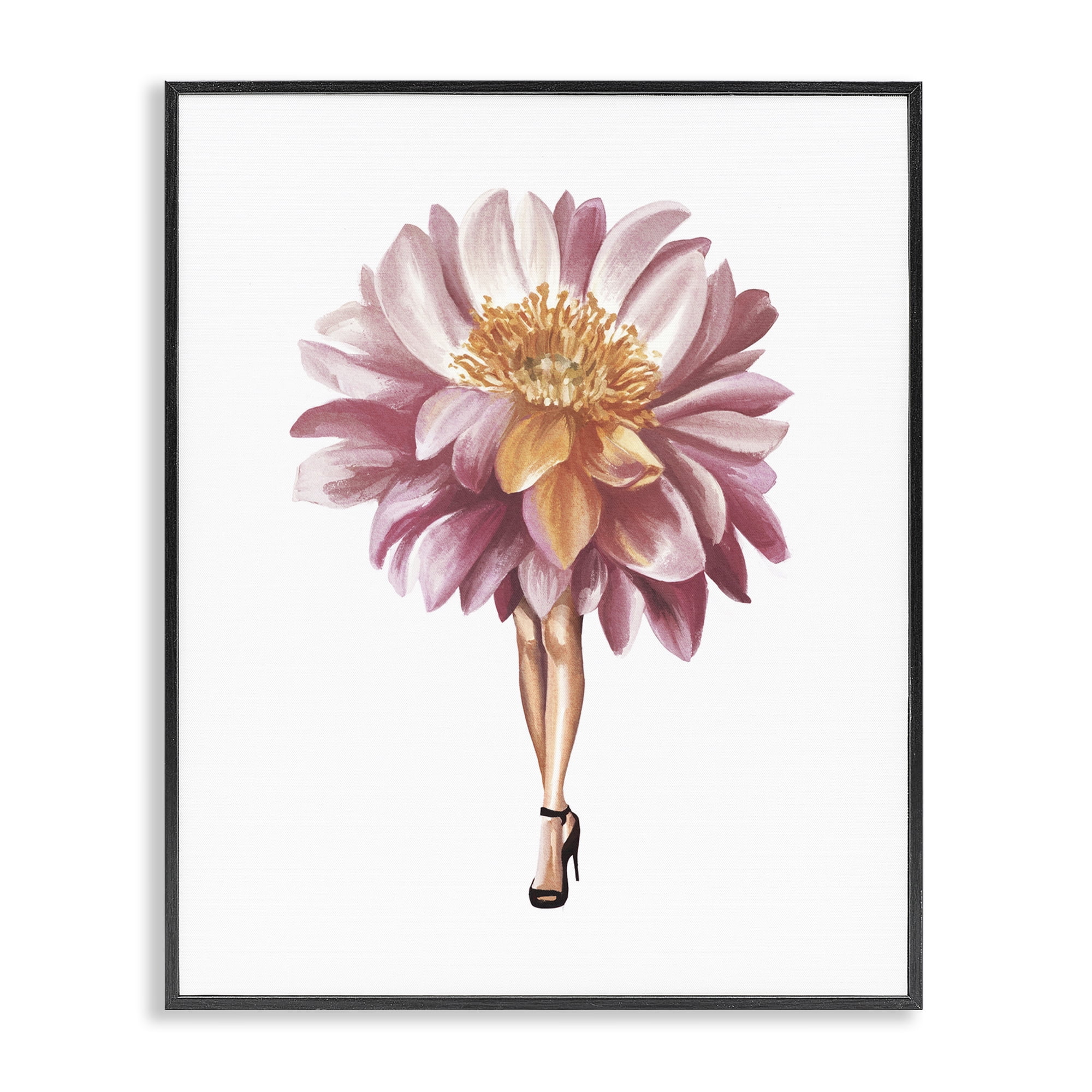 Stupell Industries Glam Floral Walkway Black Framed Giclee Art, design by Svetlana Aleynikova