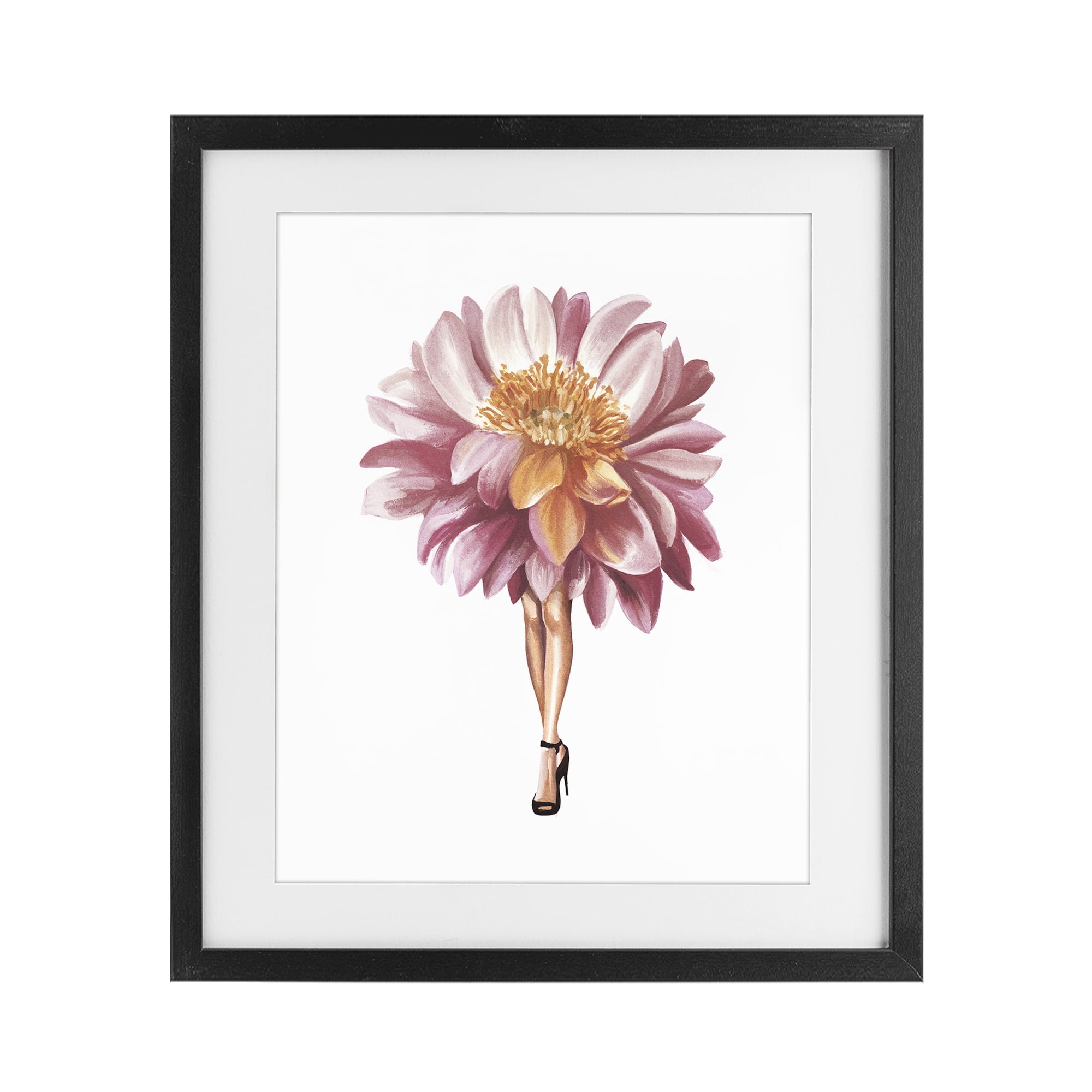 Stupell Industries Glam Floral Walkway Black Framed Print Under Glass, design by Svetlana Aleynikova