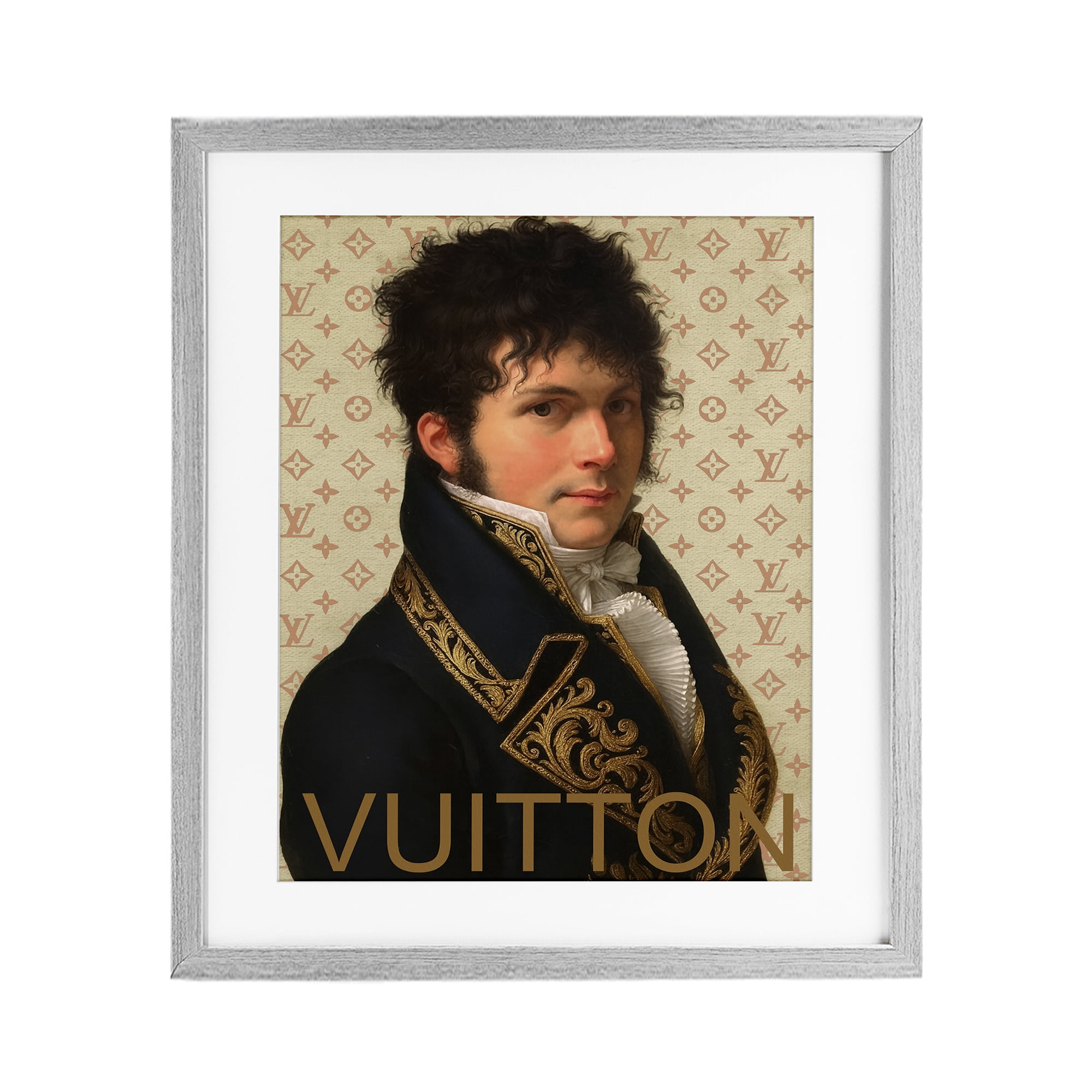 Stupell Industries Glam Gentleman In Spring Gray Framed Print Under Glass, design by Grotto Studios