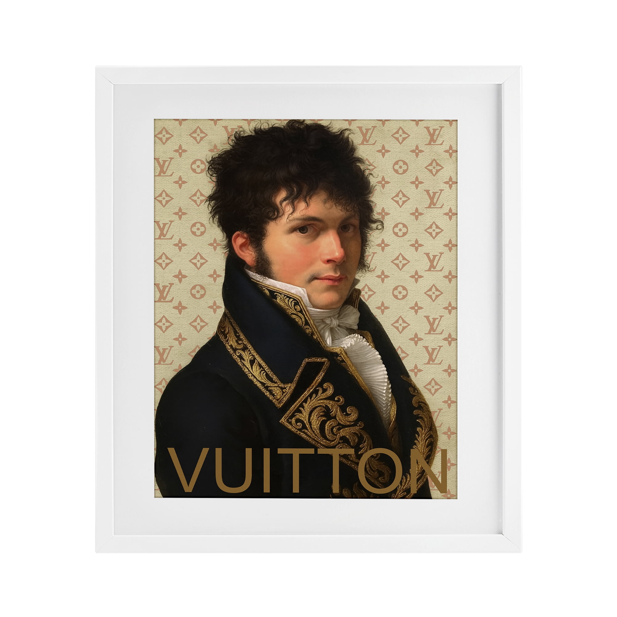 Stupell Industries Glam Gentleman In Spring White Framed Print Under Glass, design by Grotto Studios