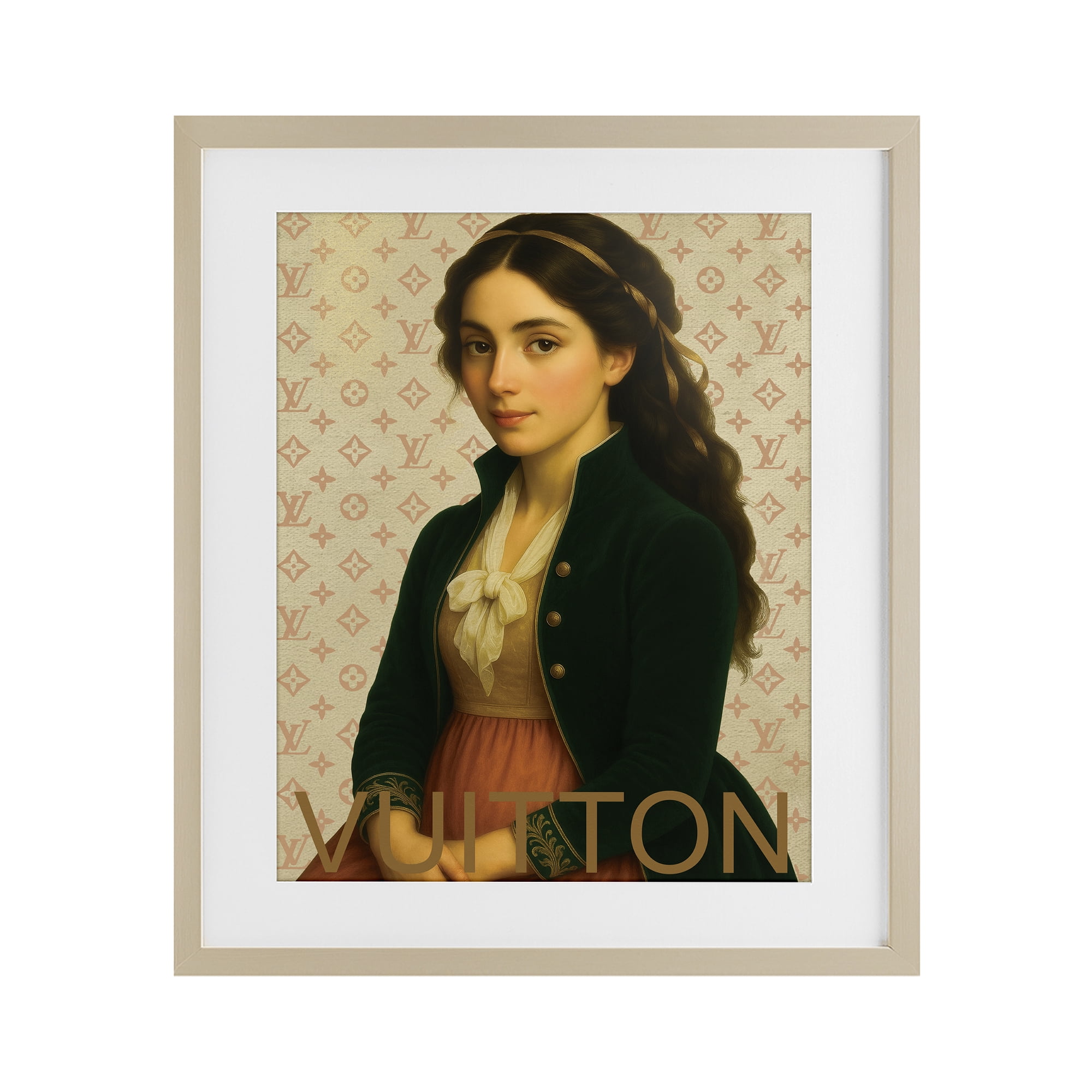 Stupell Industries Glam Gentlewoman in Spring Birch Framed Print Under Glass, design by Grotto Studios