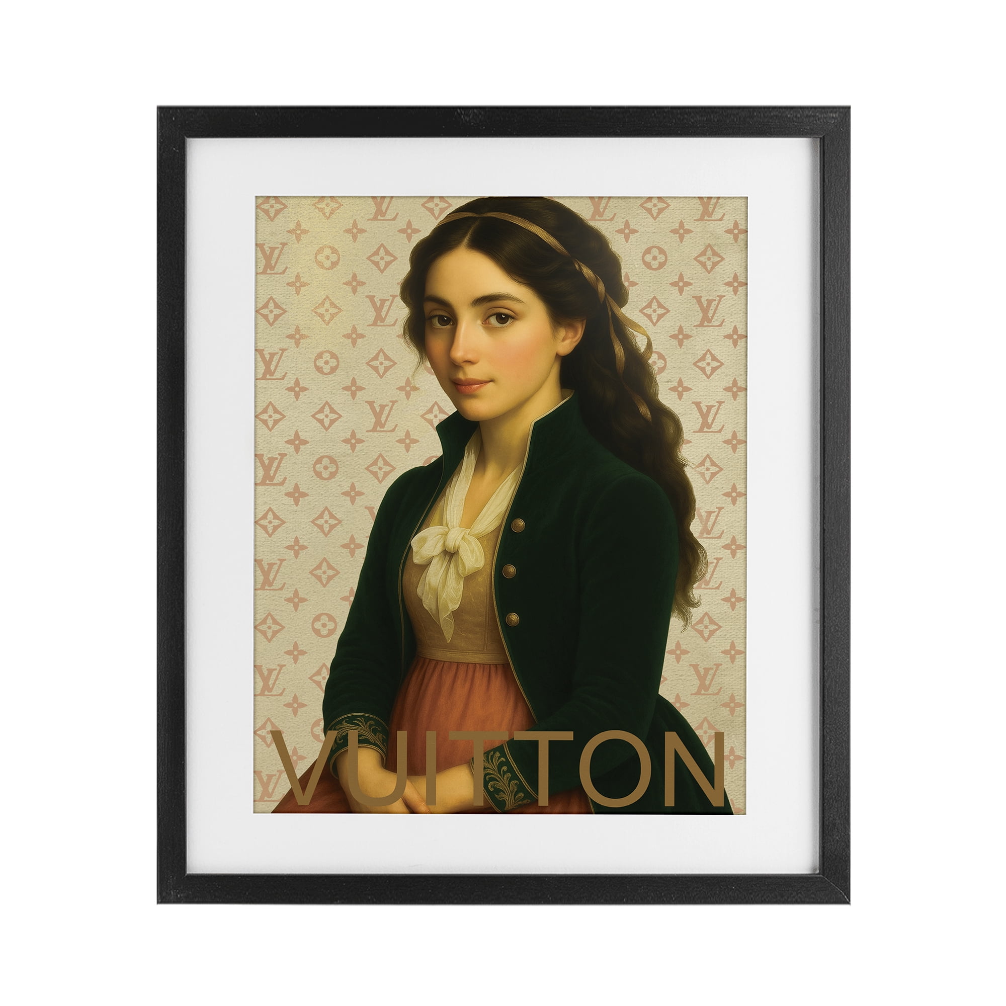 Stupell Industries Glam Gentlewoman in Spring Black Framed Print Under Glass, design by Grotto Studios