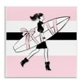 thumbnail image 1 of Stupell Industries Glam Girl With Surfboard Novelty Painting Unframed Art Print Wall Art, 12 x 12, 1 of 7