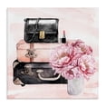 thumbnail image 1 of Stupell Industries Glam Glam Time Suitcase & Flowers Canvas Art, 17 x 17, by Kim Allen, 1 of 7