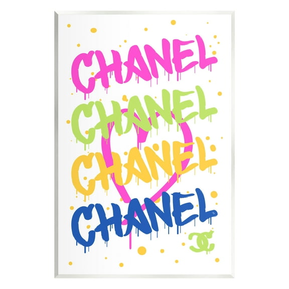 Stupell Industries Glam Graffiti Splatter Typography Painting Unframed Art Print Wall Art, 10 x 15