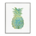 thumbnail image 1 of Stupell Industries Glam & Green Pineapple Food & Beverage Painting Gray Framed Art Print Wall Art, 24 x 30, 1 of 2