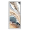 thumbnail image 1 of Stupell Industries Glam & Grey Waves Abstract Painting Gray Framed Art Print Wall Art, 10 x 24, 1 of 9