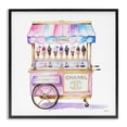 thumbnail image 1 of Stupell Industries Glam Glam Ice Cream Cart Black Framed Giclee Art, 12 x 12, by Amanda Greenwood, 1 of 7