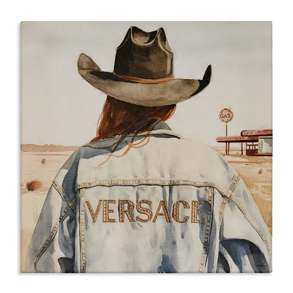 Stupell Industries Southwestern Glam Jacket Cowgirl Canvas Art, 17 x 17, by Amanda Greenwood