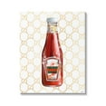 thumbnail image 1 of Stupell Industries Glam Kitchen Ketchup Bottle Patterned Condiment Motif Graphic Art Gallery Wrapped Canvas Print Wall Art, Design by Ziwei Li, 1 of 7
