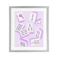 thumbnail image 1 of Stupell Industries Art Deco Glam Lipstick Mahjong Tiles Gray Framed Print Under Glass, 17 x 21, by Ziwei Li, 1 of 8
