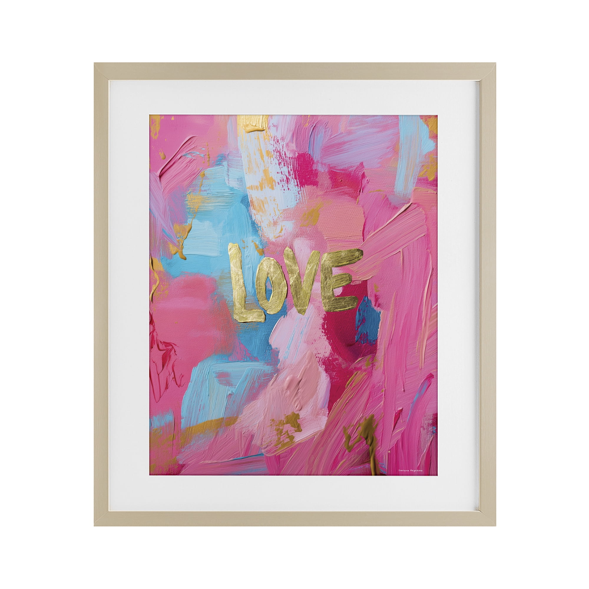 Stupell Industries Glam Love In Motion Birch Framed Print Under Glass, design by Svetlana Aleynikova