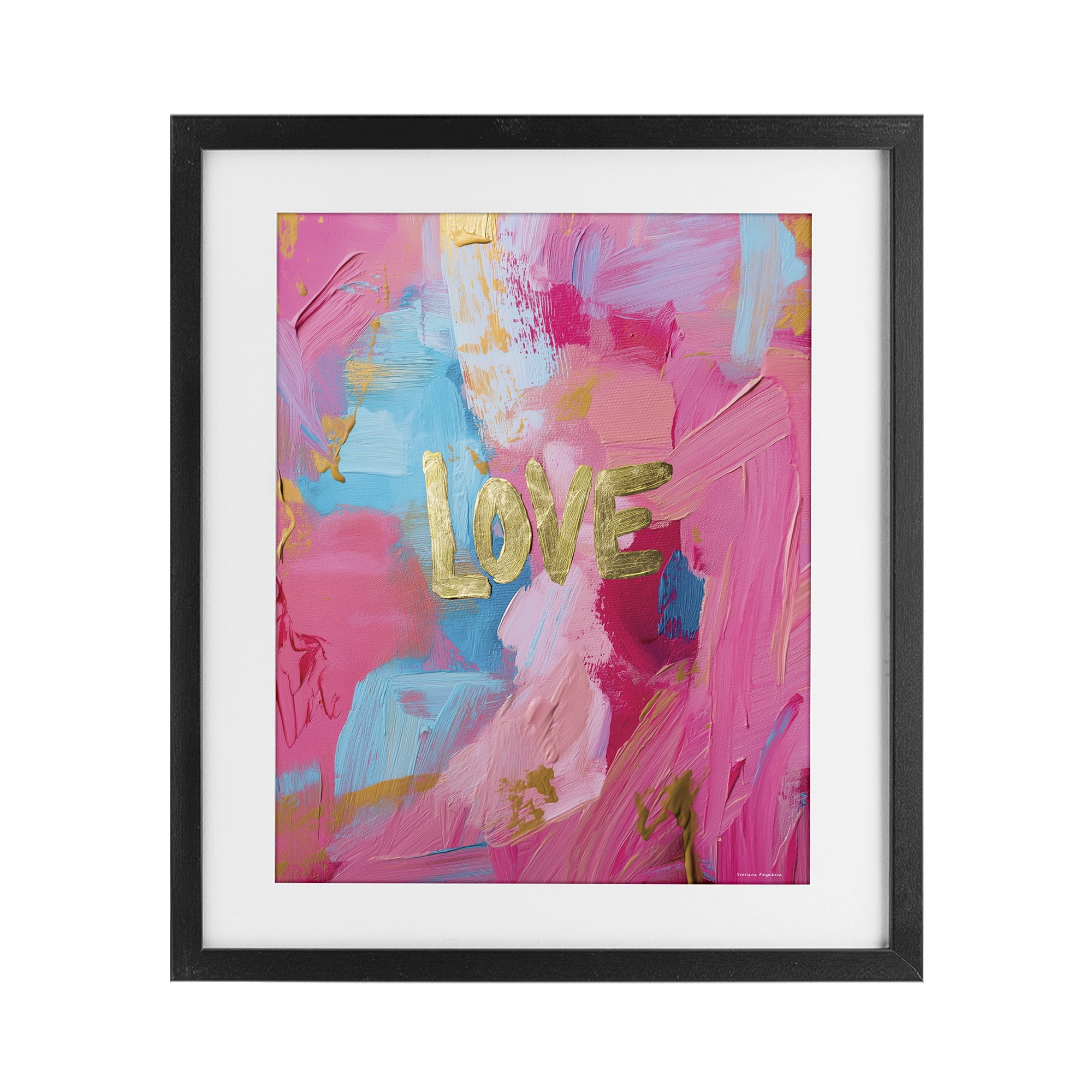 Stupell Industries Glam Love In Motion Black Framed Print Under Glass, design by Svetlana Aleynikova