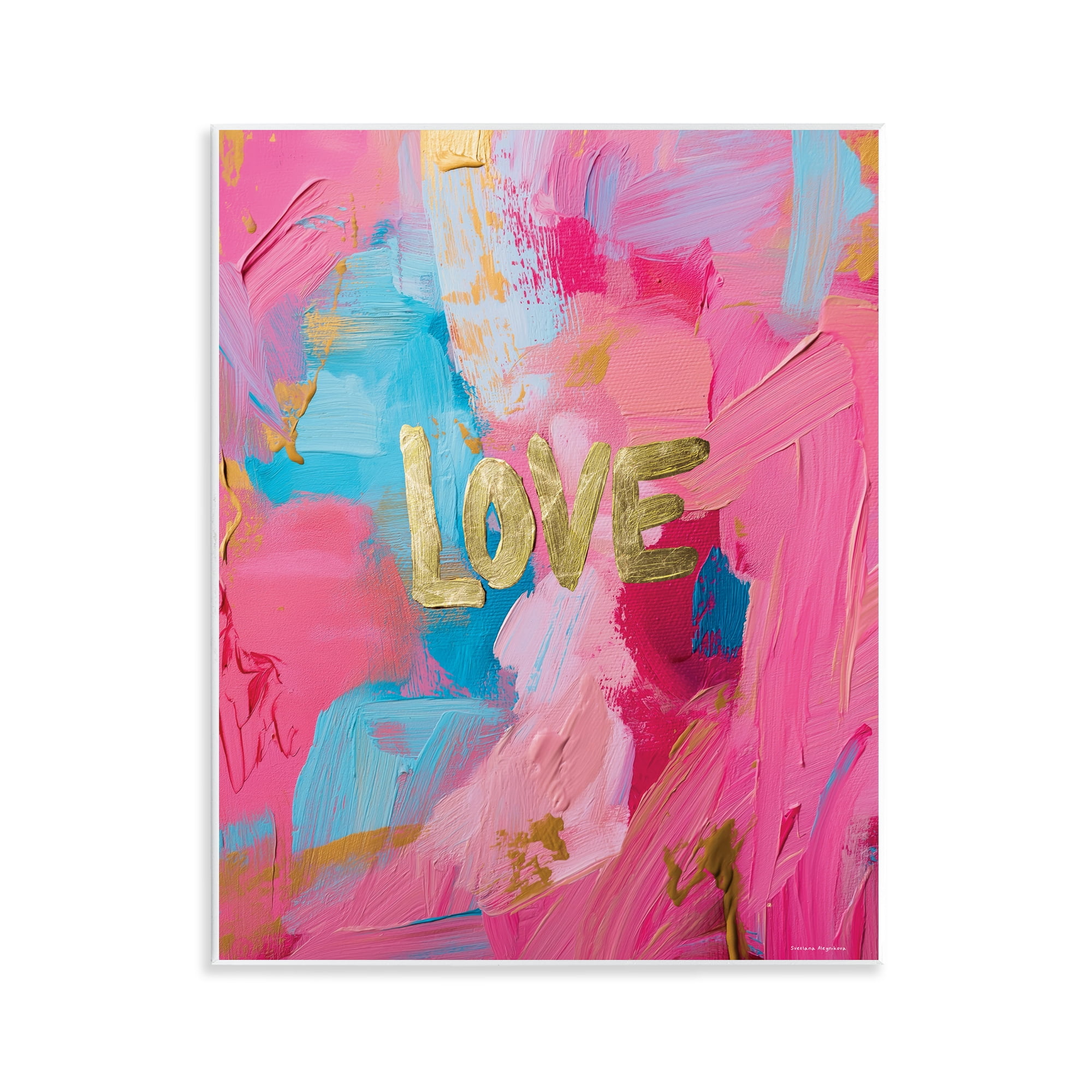Stupell Industries Glam Love In Motion Wall Plaque Art, design by Svetlana Aleynikova