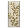 thumbnail image 1 of Stupell Industries Glam Natural Leaves Impression Gray Framed Giclee Art, 10 x 24, by Michael Marcon, 1 of 8