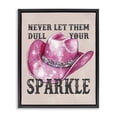thumbnail image 1 of Stupell Industries Glam Never Let Them Dull Your Sparkle Black Floating Frame Canvas Art, 25 x 31, by Lettered and Lined, 1 of 8