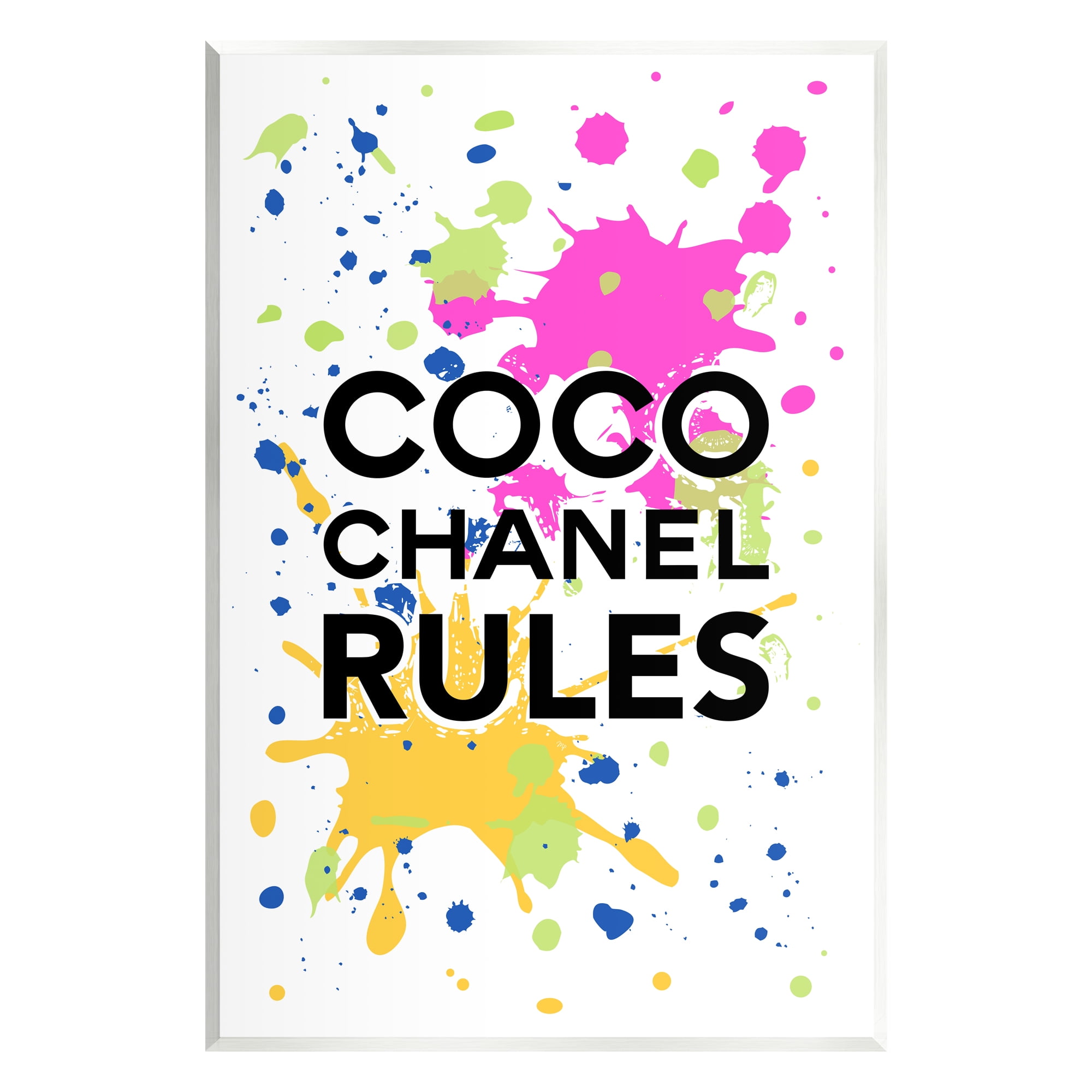 Stupell Industries Glam Paint Splatter Typography Painting Unframed Art Print Wall Art, 10 x 15