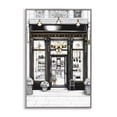 thumbnail image 1 of Stupell Industries Art Deco Glam Paris Shop Facade Gray Framed Giclee Art, 16 x 24, by Petals Prints Design, 1 of 8