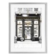 thumbnail image 1 of Stupell Industries Art Deco Glam Paris Shop Facade Gray Framed Print Under Glass, 14 x 20, by Petals Prints Design, 1 of 8