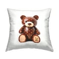 thumbnail image 1 of Stupell Industries Glam Pattern Bear Decorative Printed Throw Pillow, 18 x 18, 1 of 5