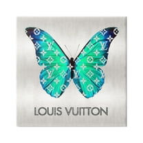 Stupell Industries Glam Pattern Butterfly Animals & Insects Painting Gallery Wrapped Canvas Print Wall Art, 17 x 17