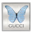 thumbnail image 1 of Stupell Industries Glam Patterned Butterfly Animals & Insects Painting Gray Framed Art Print Wall Art, 17 x 17, 1 of 8