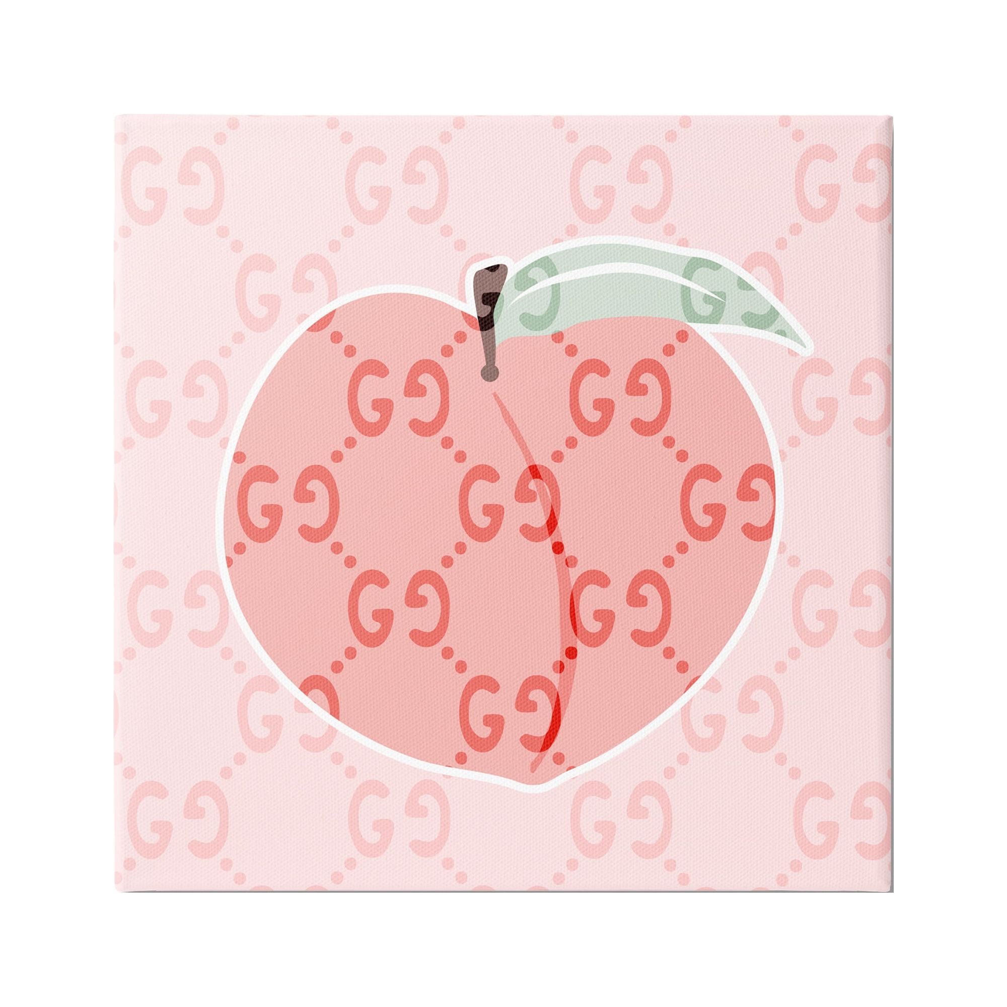 Stupell Industries Glam Patterned Peach Food & Beverage Painting Gallery Wrapped Canvas Print Wall Art, 30 x 30