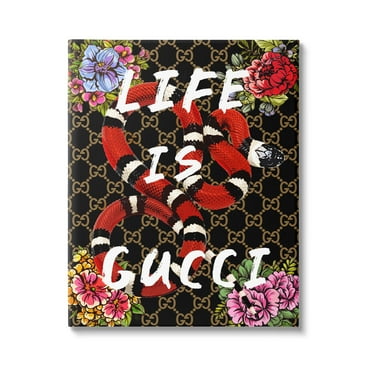 Stupell Industries Glam Patterned Snake Animals & Insects Painting Gallery Wrapped Canvas Print Wall Art, 16 x 20