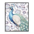 thumbnail image 1 of Stupell Industries Glam Peacock on Floral Pattern Black Framed Giclee Art, 16 x 20, by Kim Allen, 1 of 8